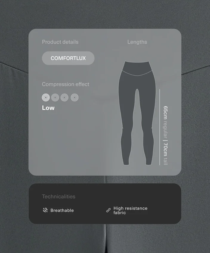 Leggings taille haute Comfortlux longueur cheville Leggings taille haute Comfortlux longueur cheville