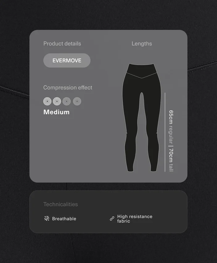 Leggings taille haute Evermove longueur cheville Leggings taille haute Evermove longueur cheville