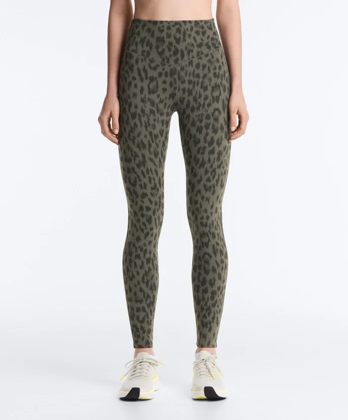 Leggings taille haute longueur cheville Evermove à imprimé léopard Leggings taille haute longueur cheville Evermove à imprimé léopard