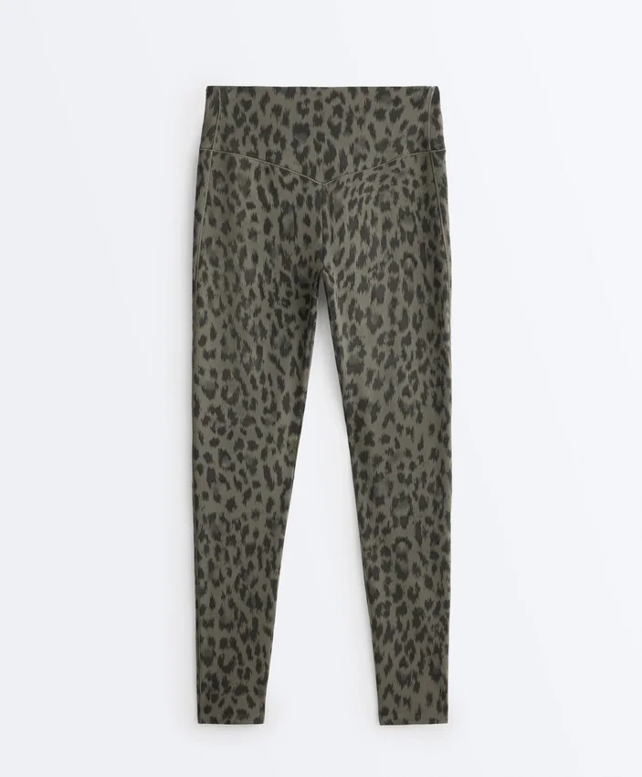 Leggings taille haute longueur cheville Evermove à imprimé léopard Leggings taille haute longueur cheville Evermove à imprimé léopard