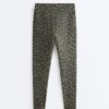 Leggings taille haute longueur cheville Evermove à imprimé léopard Leggings taille haute longueur cheville Evermove à imprimé léopard