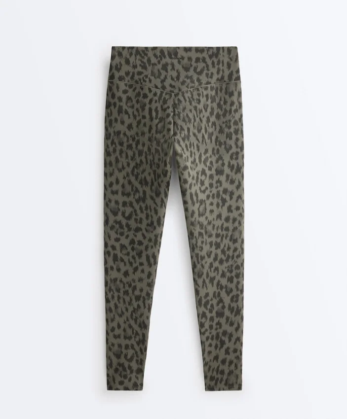 Leggings taille haute longueur cheville Evermove à imprimé léopard Leggings taille haute longueur cheville Evermove à imprimé léopard
