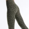 Leggings taille haute longueur cheville Evermove à imprimé léopard Leggings taille haute longueur cheville Evermove à imprimé léopard