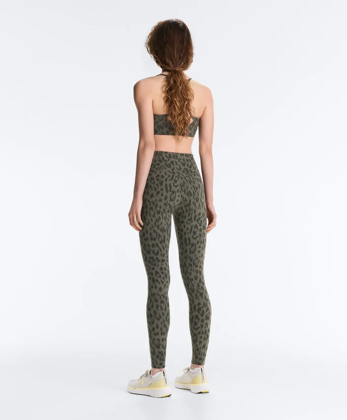 Leggings taille haute longueur cheville Evermove à imprimé léopard Leggings taille haute longueur cheville Evermove à imprimé léopard