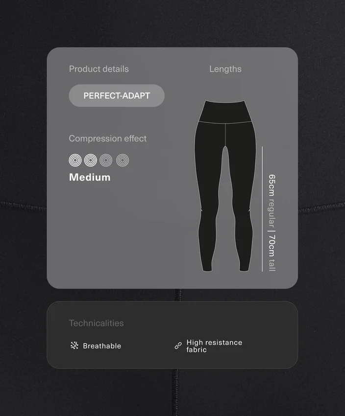 Leggings taille haute Perfect-Adapt longueur cheville Leggings taille haute Perfect-Adapt longueur cheville