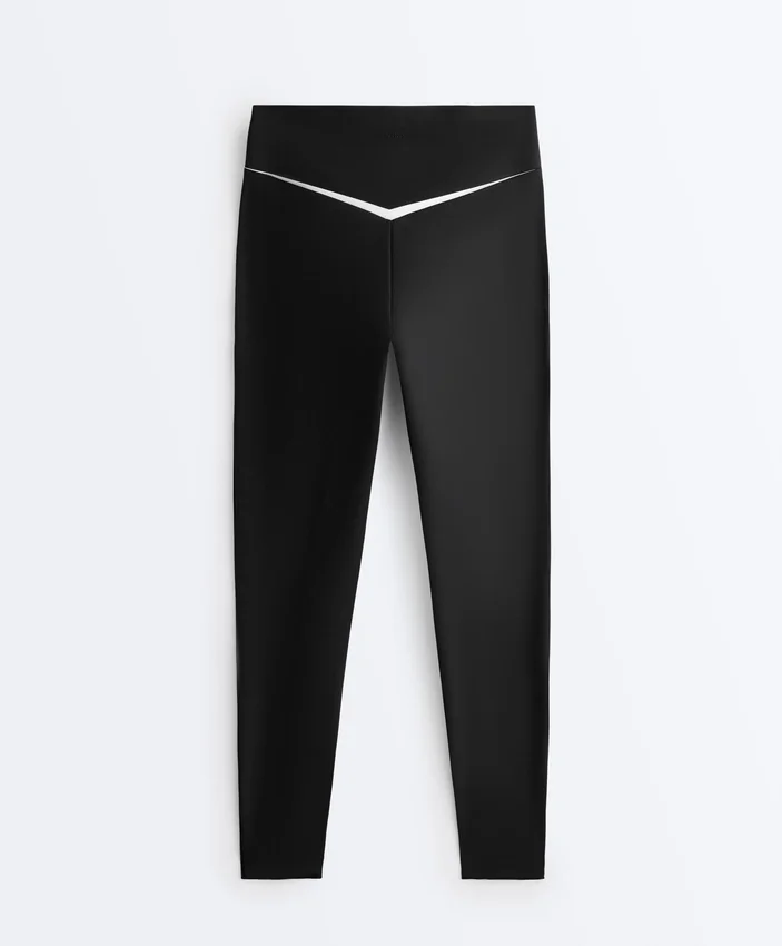 Leggings taille haute Perfect-Adapt, longueur cheville, avec détails contrastés Leggings taille haute Perfect-Adapt, longueur cheville, avec détails contrastés