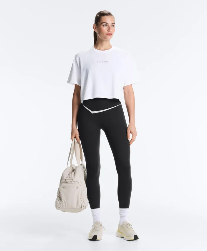 Leggings taille haute Perfect-Adapt, longueur cheville, avec détails contrastés Leggings taille haute Perfect-Adapt, longueur cheville, avec détails contrastés