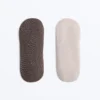 Lot de 2 paires de chaussettes de yoga et de Pilates en coton mélangé avec bandes croisées Lot de 2 paires de chaussettes de yoga et de Pilates en coton mélangé avec bandes croisées