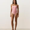 Maillot de bain bandeau à bordures contrastées Maillot de bain bandeau à bordures contrastées
