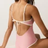 Maillot de bain bandeau à bordures contrastées Maillot de bain bandeau à bordures contrastées