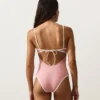 Maillot de bain bandeau à bordures contrastées Maillot de bain bandeau à bordures contrastées