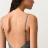 Maillot de bain bandeau en smock vichy Maillot de bain bandeau en smock vichy