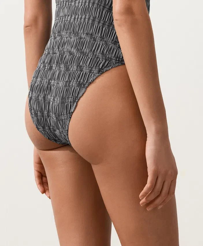 Maillot de bain bandeau en smock vichy Maillot de bain bandeau en smock vichy