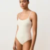 Maillot de bain à col rond en crochet texturé bulles Maillot de bain à col rond en crochet texturé bulles