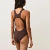 Maillot de bain dos nu à côtes Maillot de bain dos nu à côtes