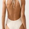 Maillot de bain dos nu en crochet à texture bulle Maillot de bain dos nu en crochet à texture bulle