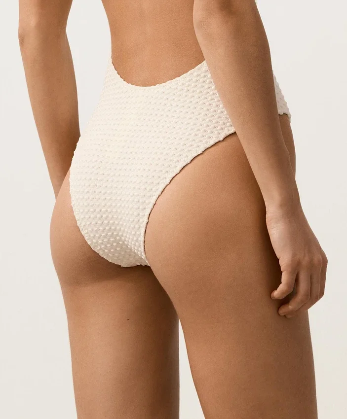 Maillot de bain dos nu en crochet à texture bulle Maillot de bain dos nu en crochet à texture bulle