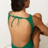 Maillot de bain dos nu en piqué Maillot de bain dos nu en piqué