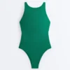 Maillot de bain dos nu en piqué Maillot de bain dos nu en piqué