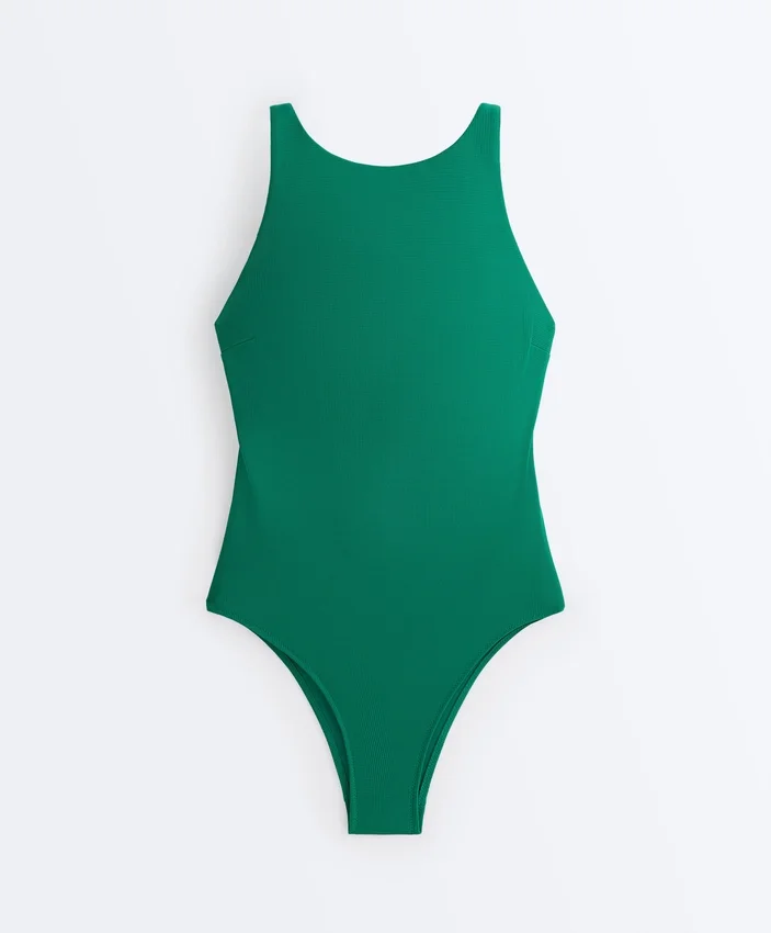 Maillot de bain dos nu en piqué Maillot de bain dos nu en piqué
