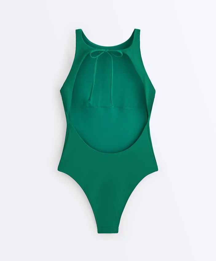 Maillot de bain dos nu en piqué Maillot de bain dos nu en piqué