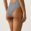 Maillot de bain dos nu à rayures Maillot de bain dos nu à rayures