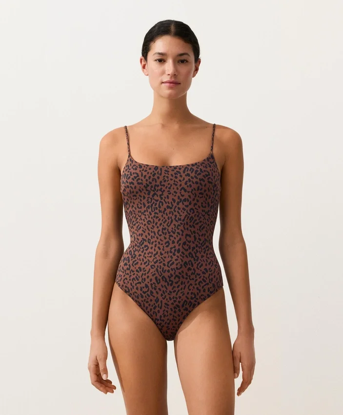 Maillot de bain imprimé léopard Maillot de bain imprimé léopard