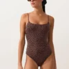 Maillot de bain imprimé léopard Maillot de bain imprimé léopard