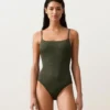 Maillot de bain texturé à imprimé léopard Maillot de bain texturé à imprimé léopard