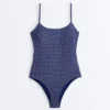 Maillot de bain triangle à carreaux