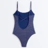 Maillot de bain triangle à carreaux