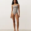 Maillot de bain triangle à rayures Maillot de bain triangle à rayures