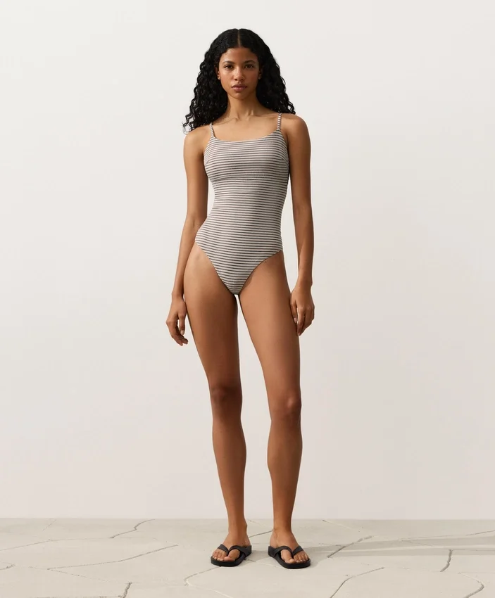 Maillot de bain triangle à rayures Maillot de bain triangle à rayures