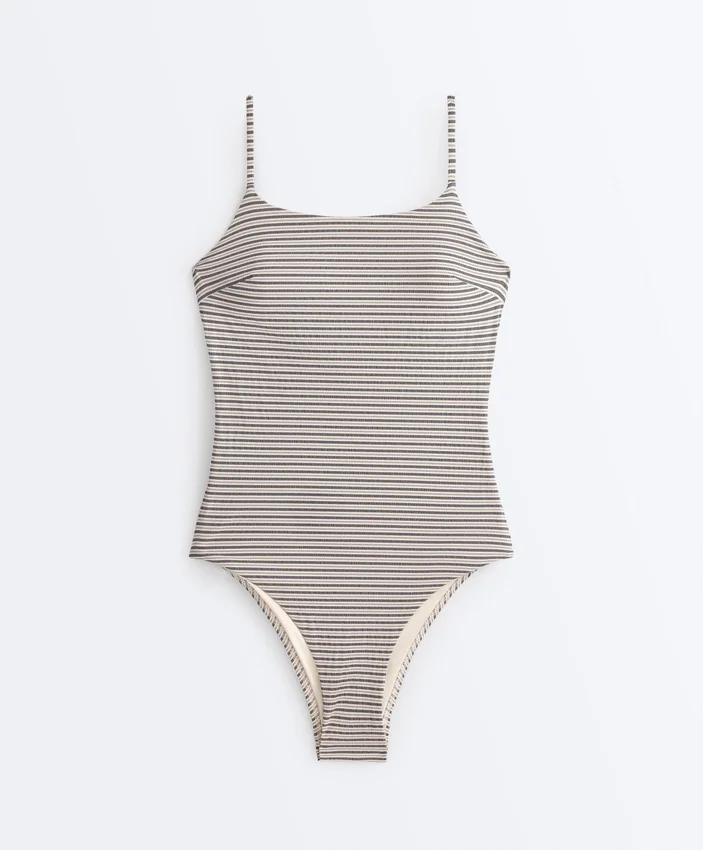 Maillot de bain triangle à rayures Maillot de bain triangle à rayures