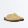 Mules en cuir refendu Mules en cuir refendu