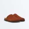 Mules en cuir refendu Mules en cuir refendu