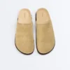 Mules en cuir refendu Mules en cuir refendu