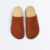 Mules en cuir refendu Mules en cuir refendu
