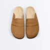 Mules en cuir refendu Mules en cuir refendu
