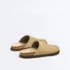 Mules en cuir refendu Mules en cuir refendu