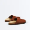 Mules en cuir refendu Mules en cuir refendu