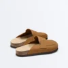 Mules en cuir refendu Mules en cuir refendu