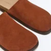 Mules en cuir refendu Mules en cuir refendu