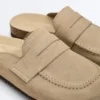Mules en cuir refendu Mules en cuir refendu