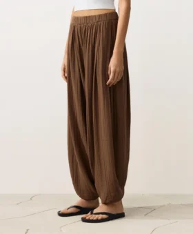 Pantalon bouffant 100 % coton