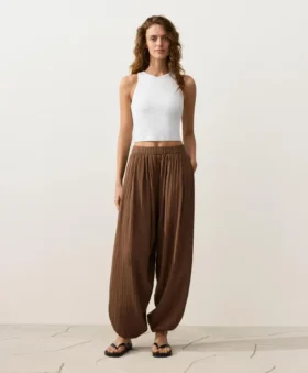 Pantalon bouffant 100 % coton