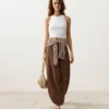 Pantalon bouffant 100 % coton