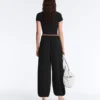 Pantalon bouffant 100 % cupro