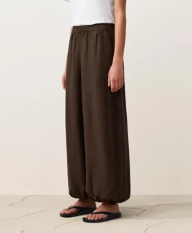 Pantalon bouffant 100 % lin