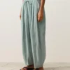 Pantalon bouffant 100 % lin